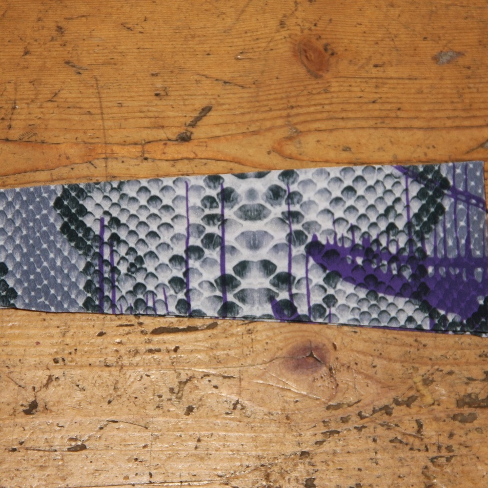 Violet love snakeskin headband